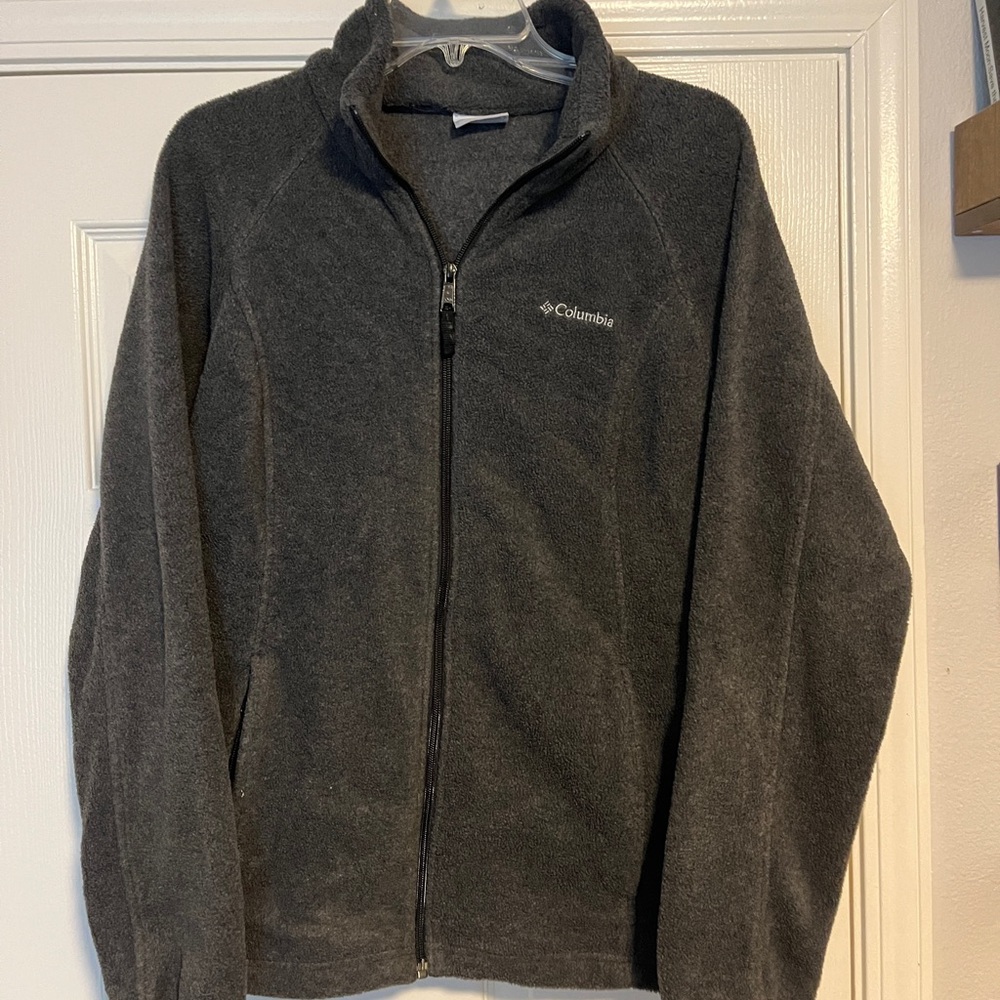 Columbia Charcoal Fleece Full Zip Jacket